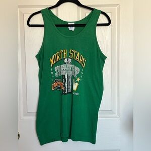 Vintage Minnesota North Stars 1991 Stanley Cup Championship Green Tank Top Sz L